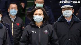 蔡英文春節慰勉「陽明山嵩山雷達站」（圖／總統府提供）