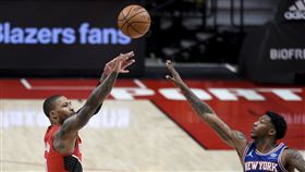 先超柯比　小李三分榜再超一大咖
NBA,波特蘭拓荒者,Damian Lillard,三分球
美聯社／達志影像