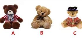 心理測驗的英國小熊。（圖／翻攝自好運加油讚）