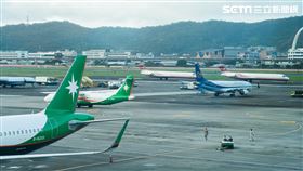 松山機場／松機／停機坪（記者陳弋攝影）