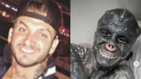 黑色,外星人,整形,上嘴唇,法國