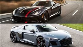 ▲Dodge Viper對決Audi R8 Coupé V10 performance（圖／翻攝自Dodge、Audi官網）