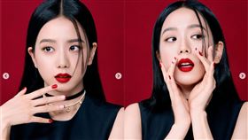 BLACKPINK門面擔當的Jisoo智秀詮釋新脣膏。（圖／翻攝自sooyaaa__IG）