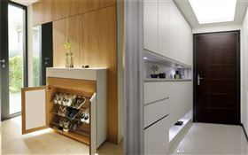 鞋櫃的高度也是很重要的，千萬不要超過身高。（圖／翻攝自interior_design017 IG）