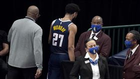 Jamal Murray被驅逐出場。（圖／美聯社／達志影像）