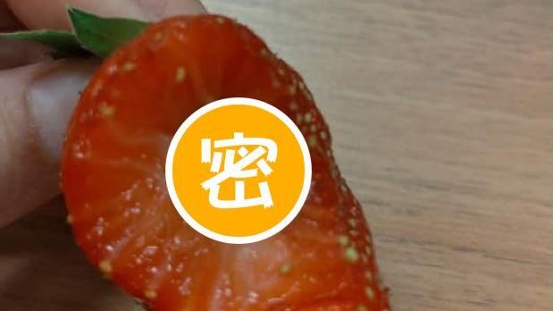 草莓咬1口見這物　她不知該笑還是哭