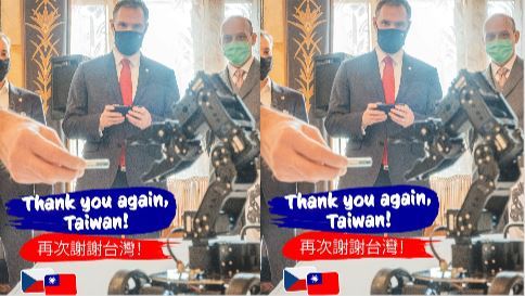 布拉格市長發文喊：再次謝謝台灣！