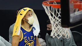 ▲柯瑞（Stephen Curry）進5顆三分球攻下全場最高27分。（圖／美聯社／達志影像）