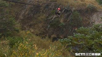 美女主播冒險溜索　掉下去就粉身碎骨