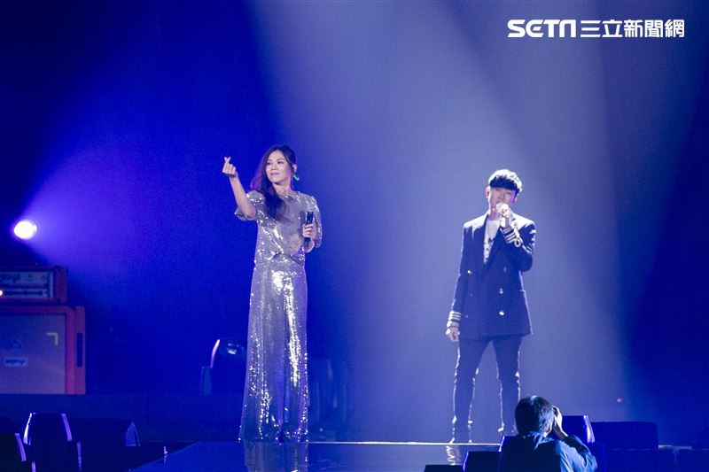 蔡健雅《給世界最悠長的吻》2021巡迴演唱會，林俊傑擔任特別嘉賓。（圖／記者楊澍攝影）