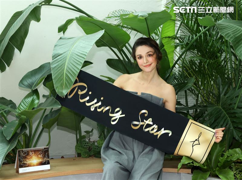 瑞莎和媒體暢談一年來在台灣的點點滴滴。（記者邱榮吉/攝影）