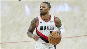 ▲里拉德（Damian Lillard）戰公鹿只投進2顆三分球。（圖／美聯社／達志影像）