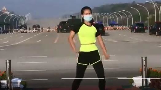 老師錄製體操教學　意外拍進緬甸政變