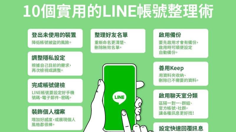 LINE大掃除！10招必學整理術