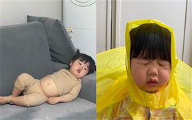 萌娃厭世照爆紅。（圖／翻攝自IG luvv_hyul）