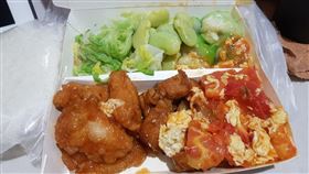 爆怨／台南便當5菜170！內行一看「有魚有肉」揭算法：這很正常。（圖／翻攝自爆怨公社）