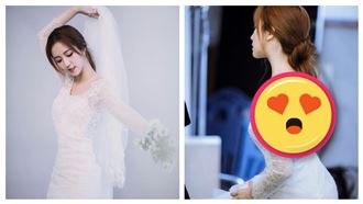 閻羅王全裸背辣爆 婚紗照露美尻曝光