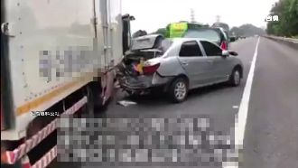國三8車連環追撞　最新畫面曝光