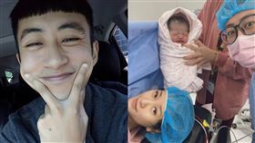 泛舟哥,張吉吟,女兒,新手爸爸,老婆。（圖／翻攝自張吉吟-泛舟爸臉書）