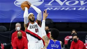 ▲「甜瓜」安東尼（Carmelo Anthony）22分追平本季新高。（圖／美聯社／達志影像）