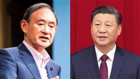 日本首相菅義偉、習近平（組合圖／翻攝自菅義偉臉書、新華社）