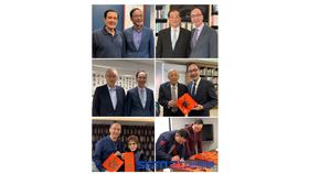 朱立倫、連戰、吳伯雄、馬英九、洪秀柱、吳敦義、江啟臣 合照 圖／朱立倫辦公室提供