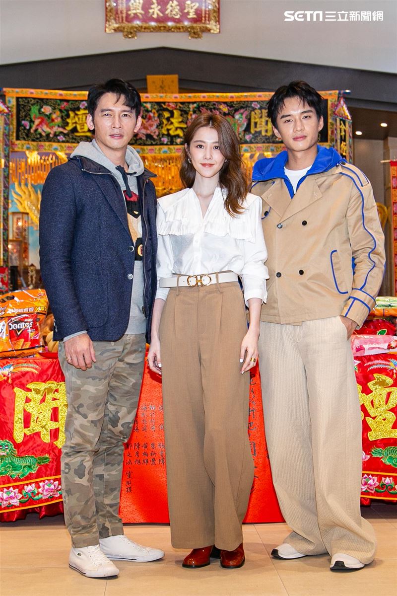 溫昇豪、邵雨薇、陳澤耀出席《衝吧！周大隆》開鏡記者會。（圖／記者楊澍攝影）