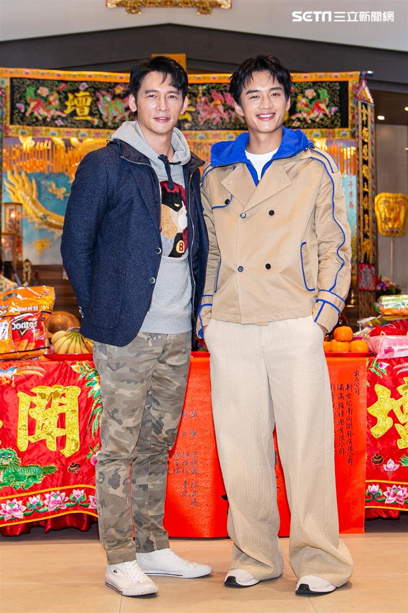 溫昇豪、陳澤耀出席《衝吧！周大隆》開鏡記者會。（圖／記者楊澍攝影）