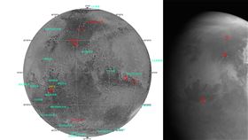 中國天問一號探測器拍到首幅火星圖像中國5日公布火星探測器「天問一號」傳回的首幅火星圖像（右），火星部分指標性地貌清晰可見。（中新社提供）中央社　110年2月6日