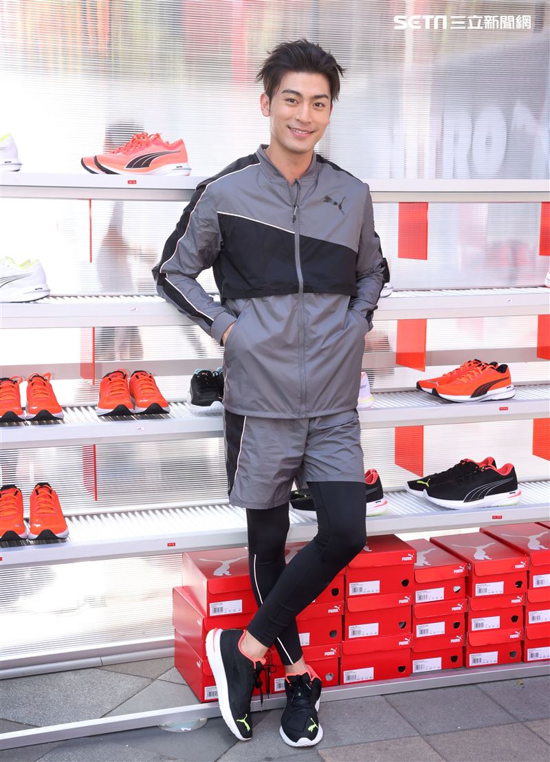 比利出席PUMA全新氮氣跑鞋「Nitro系列」試跑活動。（記者邱榮吉/攝影）