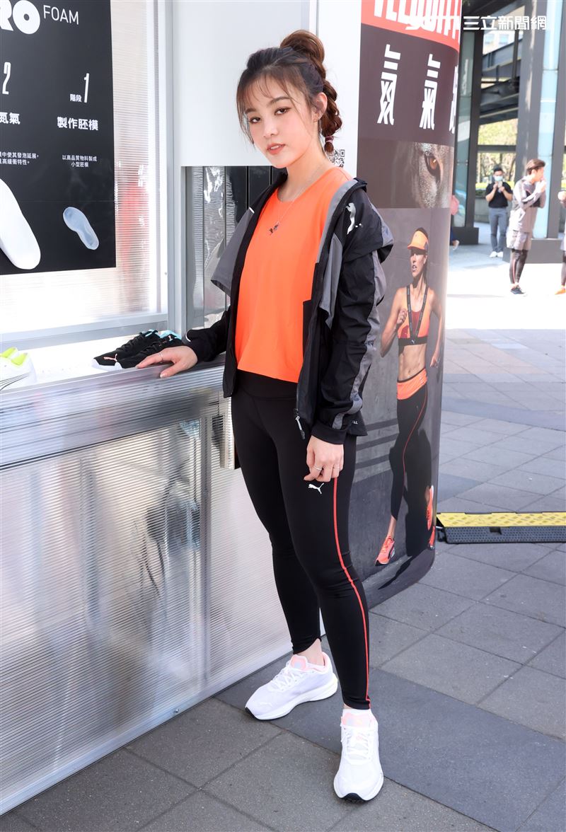 安乙蕎出席PUMA全新氮氣跑鞋「Nitro系列」試跑活動。（記者邱榮吉/攝影）