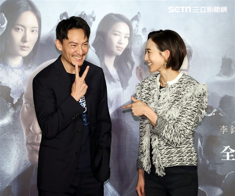 張震、張鈞甯出席「緝魂」粉絲見面會 。（記者邱榮吉/攝影）