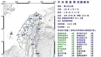 宜蘭6.1地震！氣象局：未來還有 