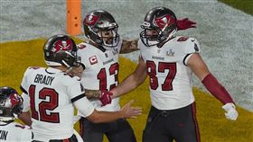 超級盃坦帕灣海盜擊敗堪薩斯酋長。（圖／美聯社／達志影像）