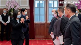 蔡英文主持「新任行政院政務人員及最高行政法院院長宣誓典禮」。（圖／總統府提供）