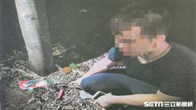 台北市林姓慣竊多次在象山停車場竊取車內財物。（圖／翻攝畫面）