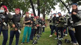 ▲同學們全副武裝準備好要上戰場了!（圖／國軍退除役官兵輔導委員會提供）