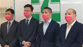 民進黨副秘書長林飛帆、台北市黨部主委吳怡農（圖／記者黎冠志攝影）