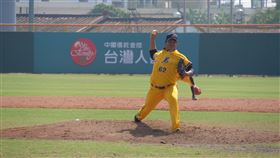 ▲中信兄弟陳琥春訓練習賽登板。（圖／中信兄弟球團提供）