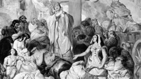 ▲歐洲的黑死病。（圖／翻攝自百度百科）