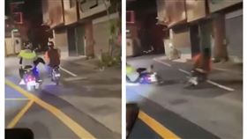 台南,少年,移工,騎車,踢人（圖／翻攝自爆料公社臉書）