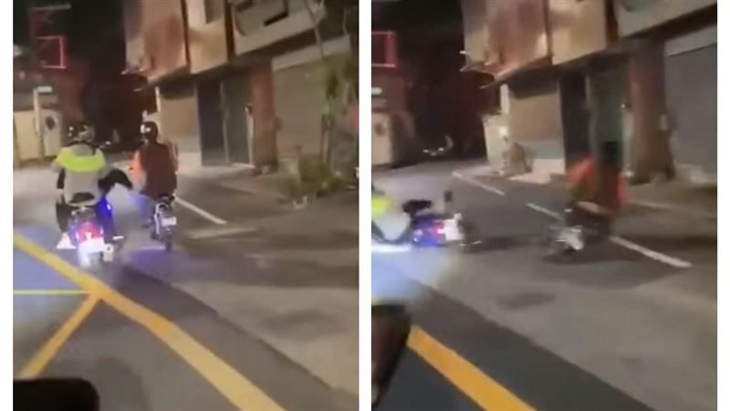 台南少年騎車狠踹移工　下秒尷尬犁田