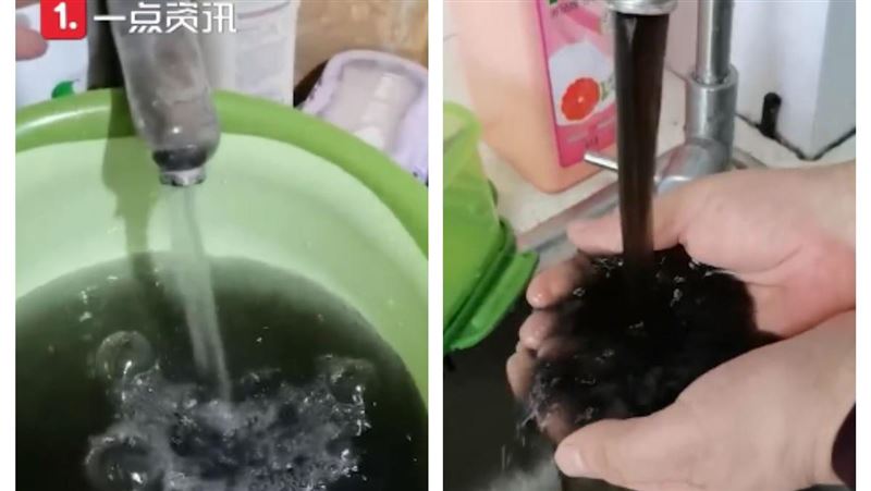 發財水？中國自來水變墨汁…居民崩潰