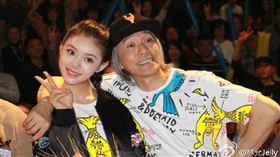 林允、周星馳，圖／翻攝自林允微博