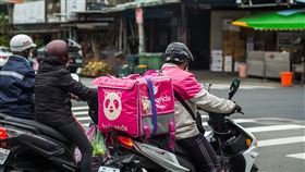 foodpanda/外送員（記者陳弋攝影）