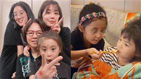  賈靜雯初二回娘家，修杰楷、咘咘、Bo妞、梧桐妹。臉書