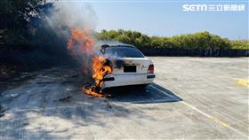 台南,七股,火燒車,龍山里,焦屍（圖／翻攝畫面）