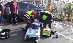 自撞電桿,身亡,崩潰,苗栗,翻攝畫面