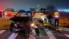 苗栗,台1線,苑裡,相撞,車禍（圖／翻攝畫面）