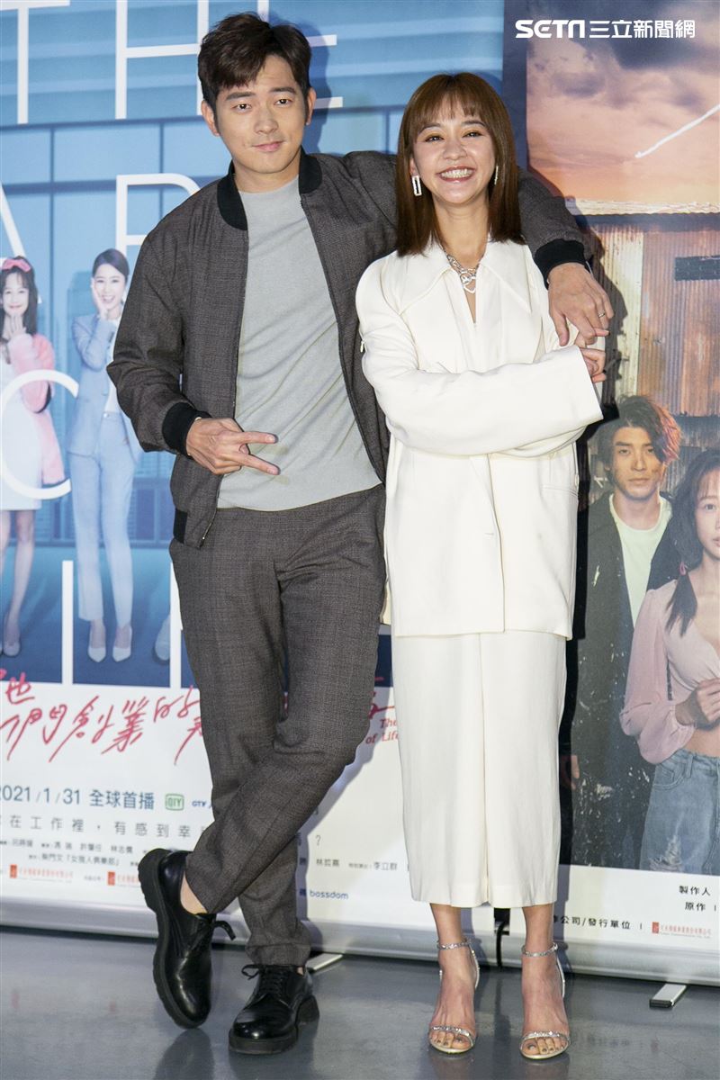 宥勝、陳意涵、邱澤出席《她們創業的那些鳥事》媒體訪問。（圖／記者楊澍攝影）